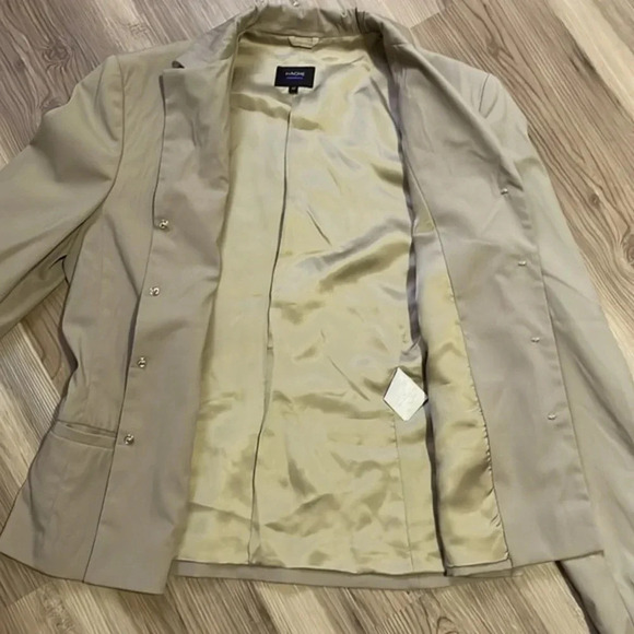 Hache blazer Tan Hidden snap closure Womens size 6 (42 Italy) Neutral Designer - Picture 9 of 11